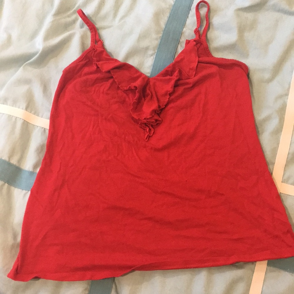 Red tank top